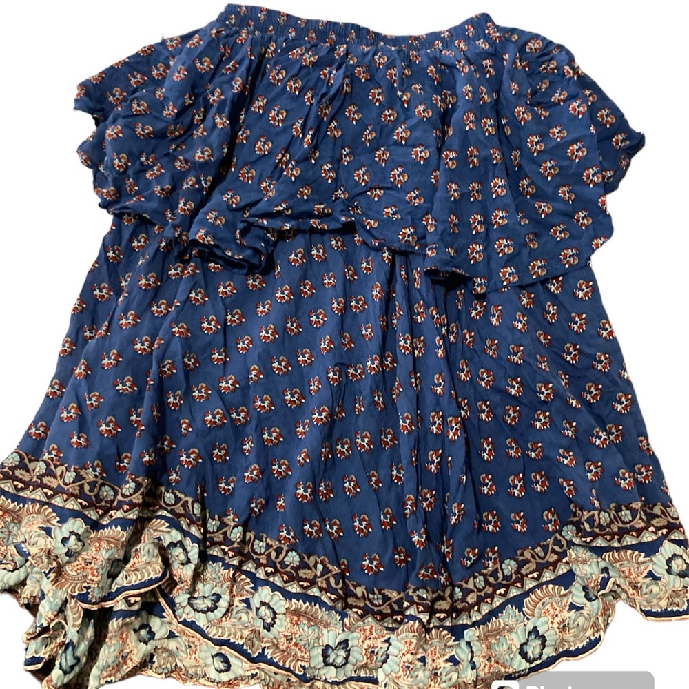 Faithfull the Brand patterned tiered skirt